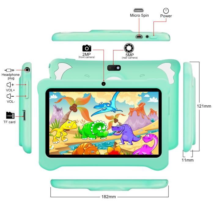Tablette Enfant 7"HD-3Go+32Go-Android9.03