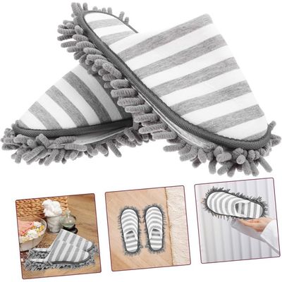 KOMUNJ Lot De 3 Paires Housses Serpillères Microfibre – Pantoufles Nettoyage Réutilisables Pour Sol, Meubles, Voiture