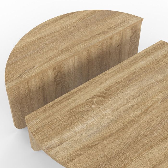 IDarket Lot de 2 Tables Basses gigognes Detroit Design Industriel