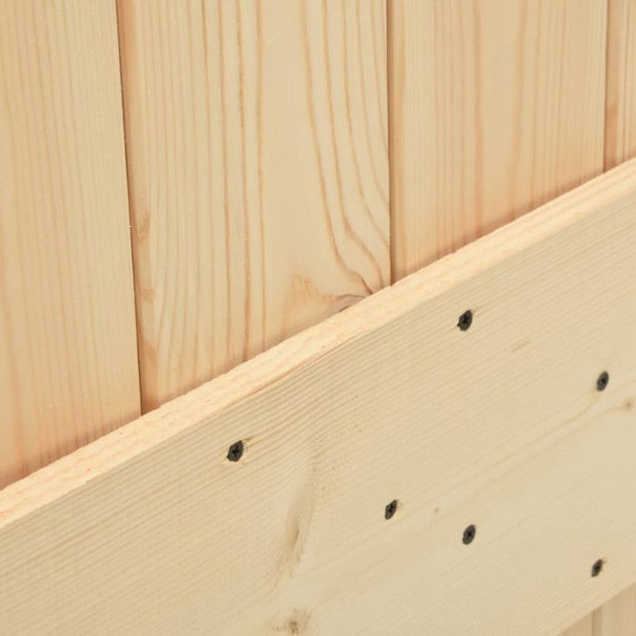 Porte coulissante - DRFEIFY - A3203077 - Bois de pin massif - Kit
