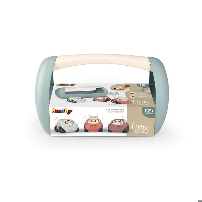 Little Smoby set de petites voitures dans une boîte de transport Little Smoby set de petites voitures dans une boîte de transport