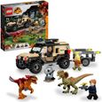 LEGO® 76951 Jurassic World Le Transport du Pyroraptor et du Dilophosaurus, Dinosaures avec Buggy Tout-Terrain, dès 7 Ans-0