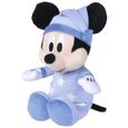 Peluche Mickey Avec Etoiles Phosphorescentes 25 Cm Doudou Enfant Brille Dans La Nuit Bleu Cadeau Naissance Disney Garcon-0