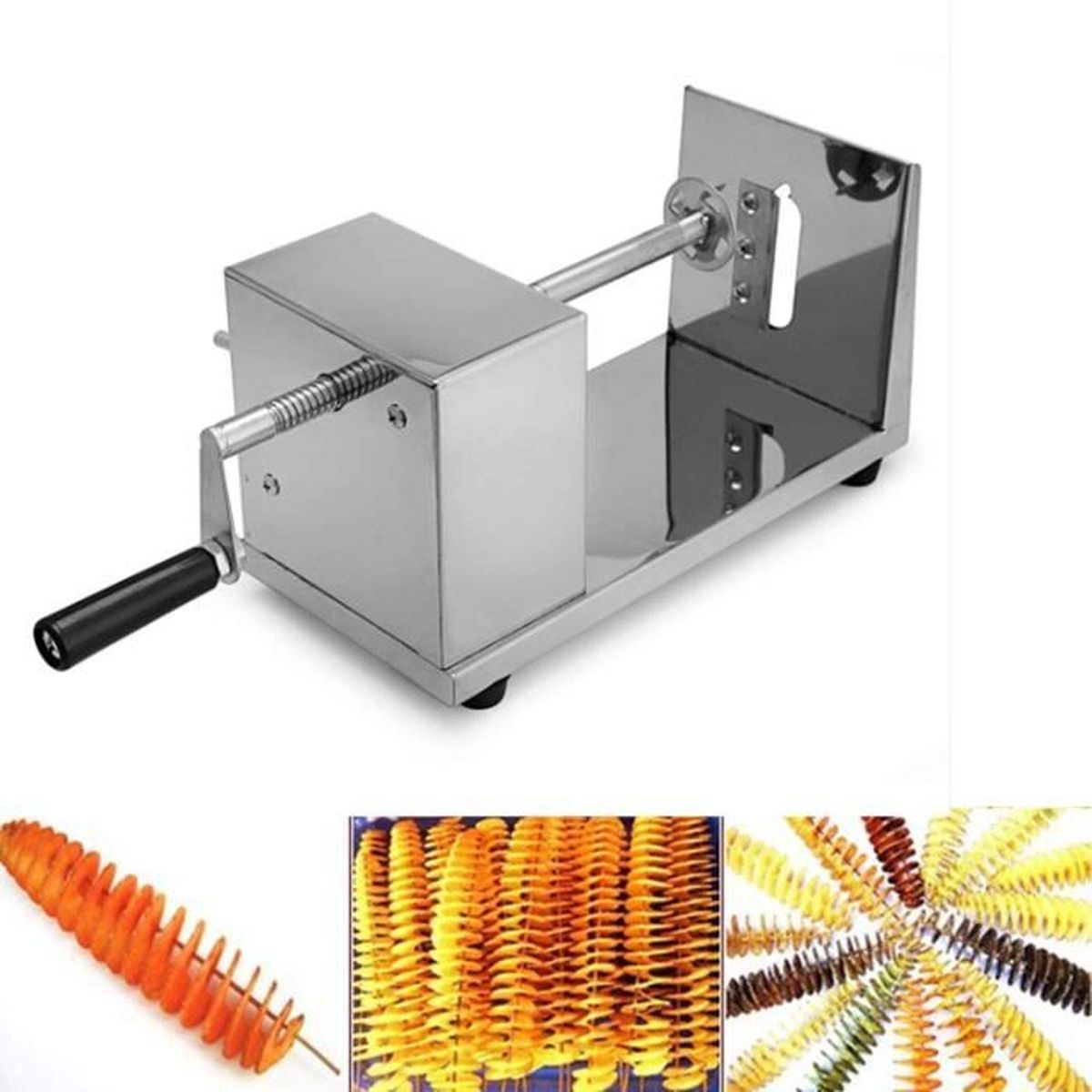 Ridgeyard Eplucheur En Spiral De Pomme De Terre Coupe Frites Machine Appareil Trancheuse En Inox Pour Decouper Torsader En Patate Achat Vente Econome Zesteur Ridgeyard Eplucheur En Spir Cdiscount