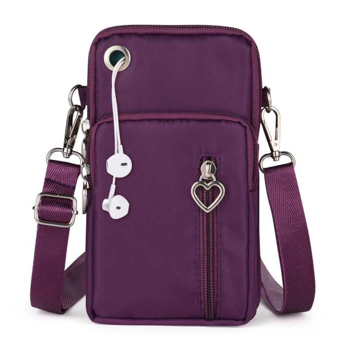 Petit Sac T?�l?�phone Portable Femme Bandouli?�re R?�glable,Crossbody Pochette Sac Running Armbag 