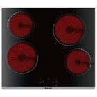 Plaque vitrocéramique BRANDT BPV 6420 B - 4 foyers - Commandes frontales - Sécurité enfant