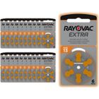 Piles Auditives Rayovac taille 13 | Lot de 20 plaquettes soit 120 piles