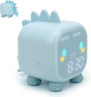 Réveil simulateur d'aube, réveil numérique pour chambre d'enfants, réveil phosphorescent avec réveil USB (bleu)