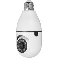Caméras Dômes - Caméra Sécurité Sans Fil D ampoule Wifi 1080p 2 Voies Surveillance À Détection Mouvement Degrés