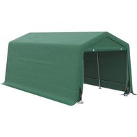 Tente garage carport - Outsunny - 6 x 2,62 m - Acier galvanisé - PE haute densité 180 g-m² - vert