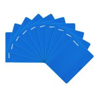 Mintra lot de 10 Cahiers 90 gm agrafés en Couverture Plastique 17x22 seyes Bleu 96 pages