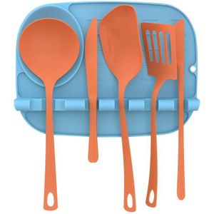 Vert Céramique Support à Louche et à Ustensiles de Cuisine Repose-Cuillère MGE