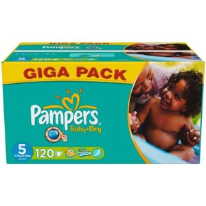 Taille 5 Baby Dry Couches Pampers Junior 11-25 Kg Gigapack x 120 81329908 