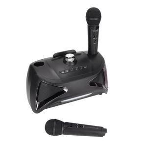 HAUT-PARLEUR - MICRO Fdit machine de karaoké Bluetooth 2 microphones ST