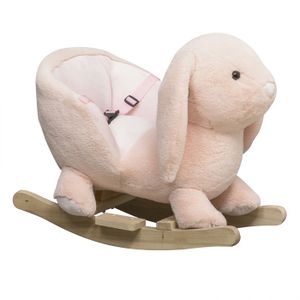 DREAMADE 2 en 1 Cheval à Bascule Enfant avec Dossier Confortable,  Repose-Pieds et Rails Amovible, Zèbre Mignon, Charge 40KG, 3+ Ans -  Cdiscount Jeux - Jouets