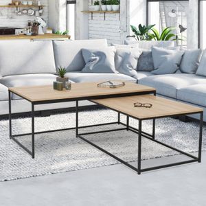 Lot De 2 Tables Basses Gigognes Achat Vente Pas Cher