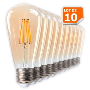 Ampoule led à filament flamme E14 470 Lm = 40 W blanc neutre, LEXMAN