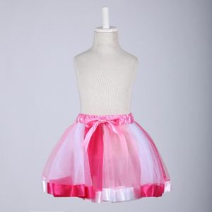 JUPE Mini jupe tutu colorée en tulle arc-en-ciel pour petite fille de 12 mois à 8 ans,vêtements de fête pour enfant- Marron-3-5 T