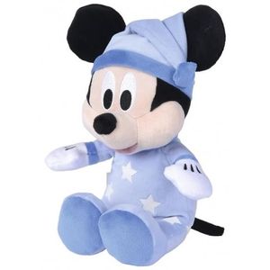 PELUCHE Peluche Mickey Avec Etoiles Phosphorescentes 25 Cm Doudou Enfant Brille Dans La Nuit Bleu Cadeau Naissance Disney Garcon