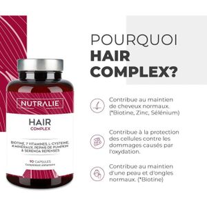 COMPLEMENTS ALIMENTAIRES - BEAUTE ONGLES ET CHEVEUX Complement Alimentaire Cheveux - NUTRALIE - Cure C