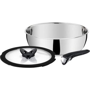 Frusta in Acciaio Inossidabile 35,15 X 9,2 X 7 cm Tefal K1181714, Ingenio Inox 