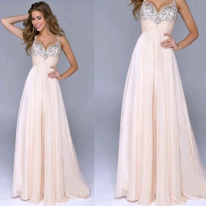 Robe soirée rose hotsell pale