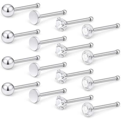 Anneau Nez Acier Chirurgical 316L - Piercing Narine, Hypoallergénique, 3 Tailles