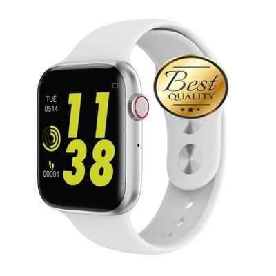 Montre connectee Microwear iwo 8 Lite ecg ppg montre intelligente frequence cardiaque W34 smartwatch iwo 12 44mm IWO Type White Cdiscount Telephonie