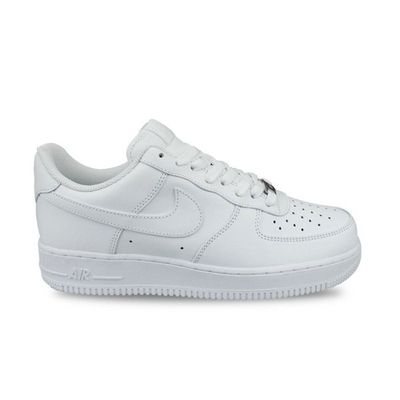 Basket Nike AIR FORCE 1 07 Blanc Cuir Lacets Amorti l ger