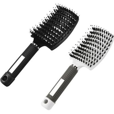 Brosse à Cheveux Picot Métal Extra Douce - 21 Cm - Pour Cheveux Longs - Garantie 1 Mois