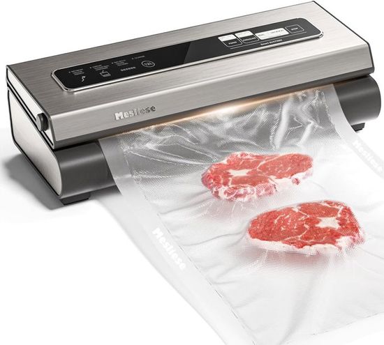 Machine Sous Vide Alimentaire 5 En 1 VIRIECH - 50 Sacs Inclus, Coupe Intégré, Sec & Humide