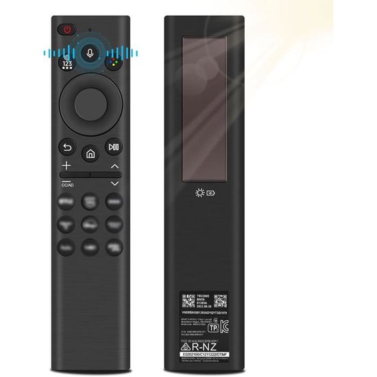 VINABTY Télécommande Vocale ERF2M36H/ERF2M36 - De Rechange Pour TV Hisense Smart Android (modèles E7KQ, A6K, A7KQ, Etc.)