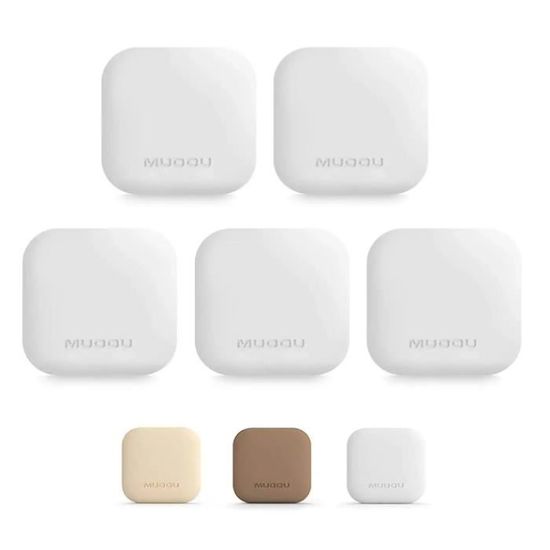 Lot De 6 Protections Murales Autocollantes Pour Poignée De Porte - En Caoutchouc Souple