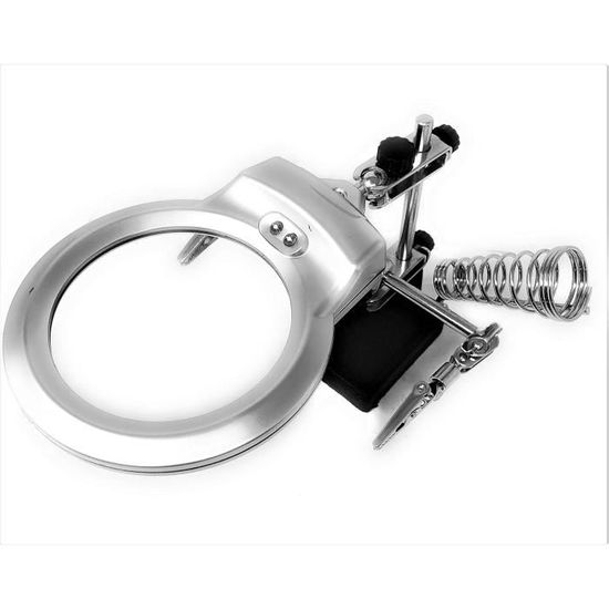 Lampe Loupe | Loupe Sur Pied Avec Éclairage LED | Loupe De Bureau 2X Et