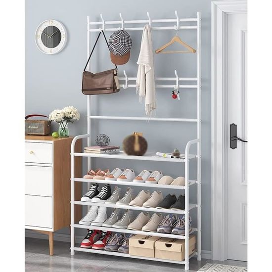 Tringle De Placard Réglable Knape & Vogt 45,7-76,2cm - Acier Massif Finition Platine - Pour Rangement Dressing