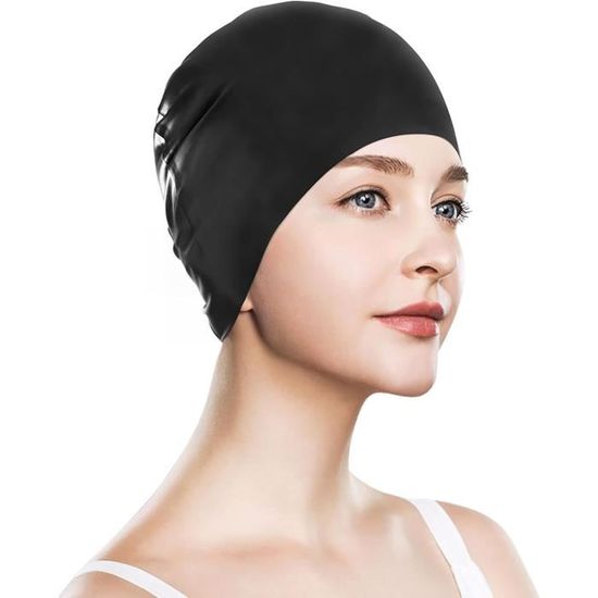 2 Bonnets De Bain Silicone Unisexe Pour Cheveux Longs - Élastique Confortable - Qualité Supérieure
