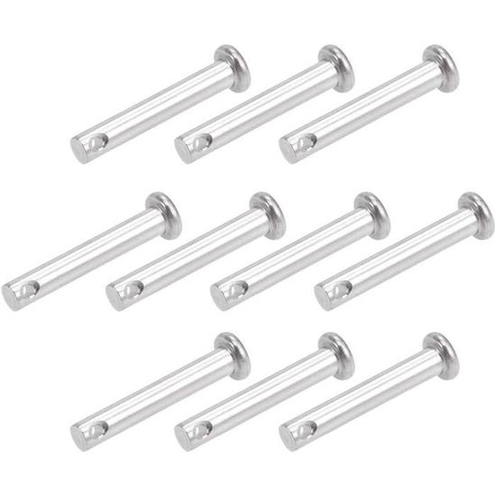 Sourcing Map 30Pcs Rivet Fixation Clip Plastique Trou 8mm Dia Gris Pour Voiture