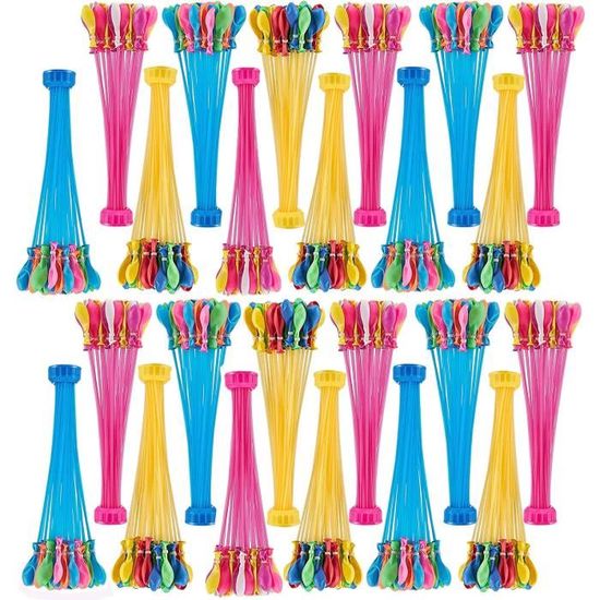 555 Ballons D’eau Automatiques – Remplissage Rapide Sans Nœud – Latex Biodégradable – Pour Piscine, Plage, Jardin – Jeux D’été Enfants Et Adultes