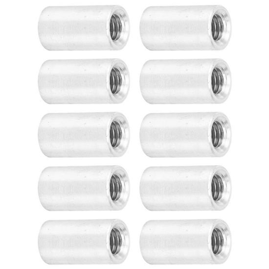 Cikonielf entretoise en alliage d'aluminium M4 Entretoise ronde en ...