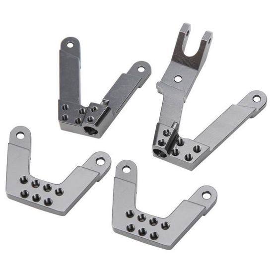 Kit De 4 Supports D'amortisseur En Alliage D'aluminium Pour RC Crawler SCX10 1/10 - Hauteur Et Angle Réglables - Améliore La Suspension - 13