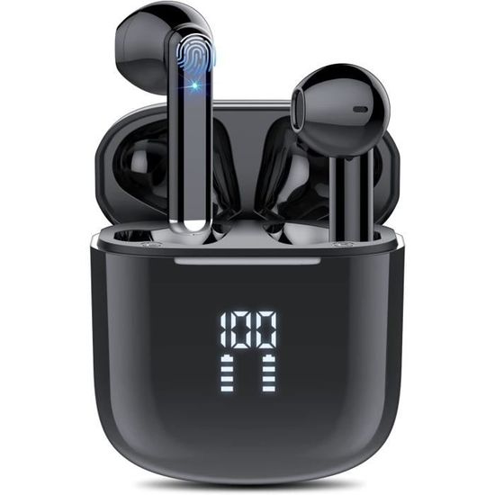 Écouteurs sans fil, Bluetooth 5.4 3D HiFi stéréo, écouteurs intra-auriculaires sans fil avec