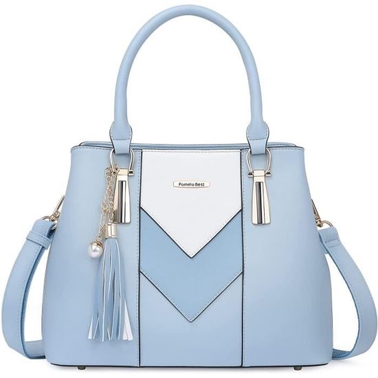Pomelo Best Sac Main Femme Sac Port Main Epaule en PU Cuir