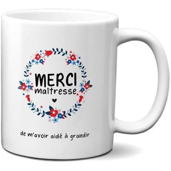 Règle Maîtresse Personnalisée Ernestine - 30cm Avec Texte - Cadeau Fin D'Année Pour Institutrice Ou Enseignante