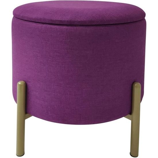 Tabouret Rangement Allibert Keter - Cappuccino - Coussin Inclus - 42x42x39cm - Résistant Intempéries
