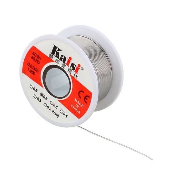 Fil à Souder 50g Avec Flux 2%, Diamètre 0.81mm - Pour Réparations électriques, Neuf, Origine Chine