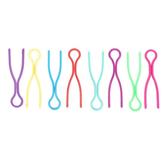 12 Pinces à Canette En Silicone Multicolores - Pour Machines à Coudre - Évite Le Dévidage Du Fil - 8