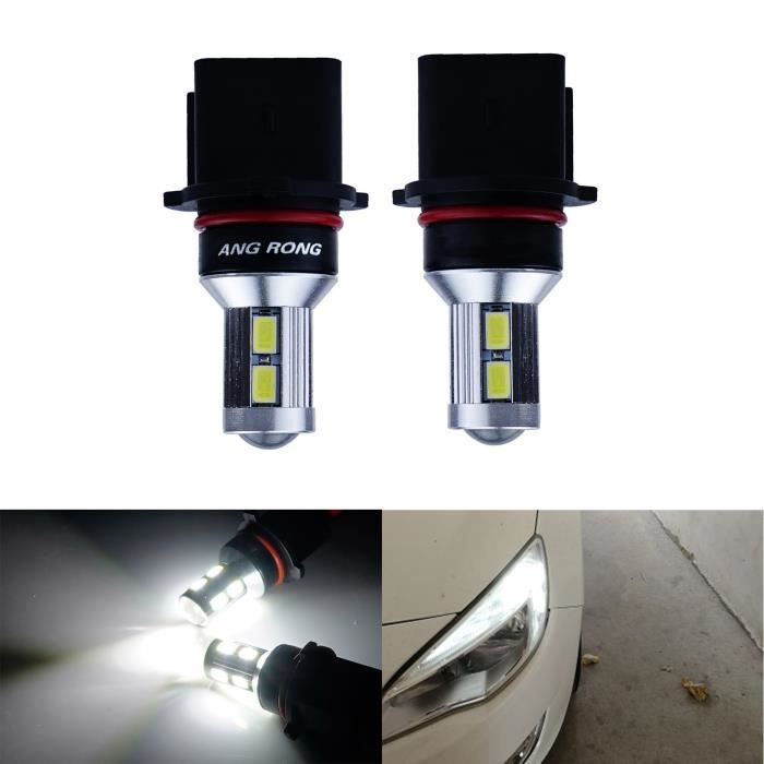 2 Ampoule P13W LED 8W HLU Blanc Feux de Jour Pour Audi A4 B8 Q5, Peugeot 508 2010-2014, 2009-up Skoda Yeti 5L