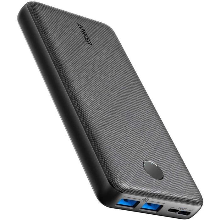 batterie externe anke r20000mah power bank 2 ports usb compatible iphone samsung huawei ipad