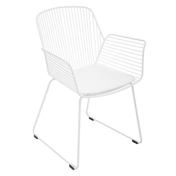Fauteuil Alby blanc Atmosphera
