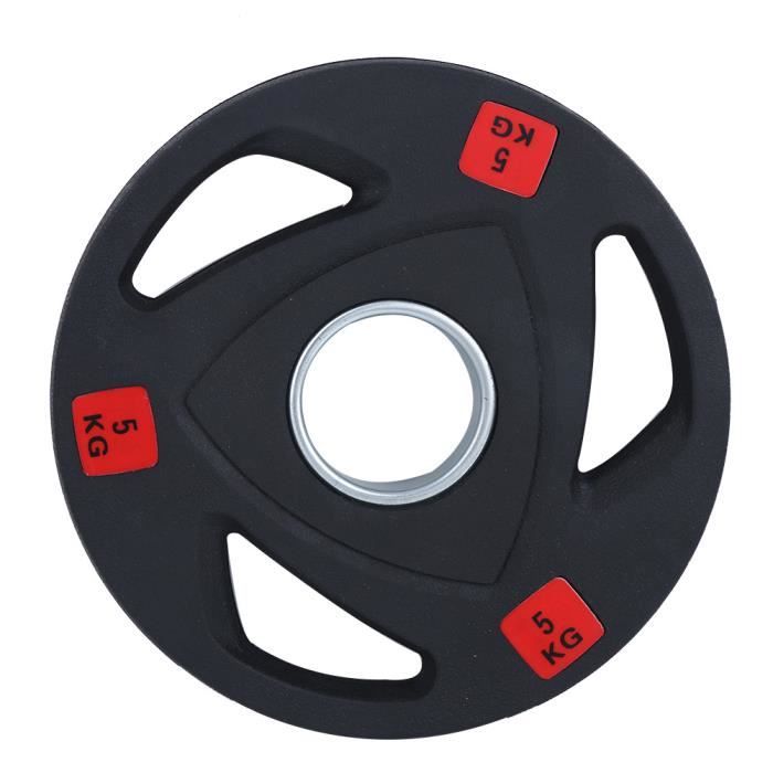 Gymnase trois trous main haltère tranche grands trous équipement de fitness de levage de poids domestique(5 kg )